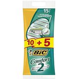 Bic - Comfort 2 - Wegwerp Scheermesjes - 15 Stuks