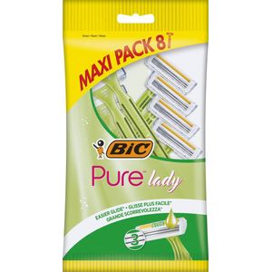 BIC - Pure 3 Lady - Wegwerpscheermesjes - Groen - 8 Stuks