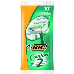 BIC - Comfort 2 - Wegwerpscheermesjes - 2 Mesjes - Vochtinbrengende Strip