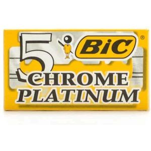 BIC Chrome Platinum Double Edge Scheermesjes - 5 Stuks
