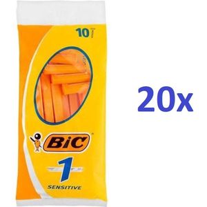 Bic 1 Sensitive Man Wegwerpscheermesjes 20x10st
