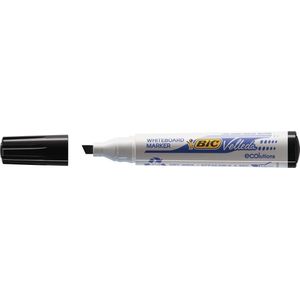 BIC 11376 Velleda 1701/1751 Marker, afgeschuinde punt, 2-5 mm, uitwisbaar, inkt, alcoholbasis, kunststof, geurloos