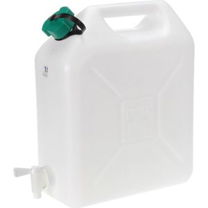 Jerrycan - Water - Wit - 10 Liter - Inclusief Doseerkraantje