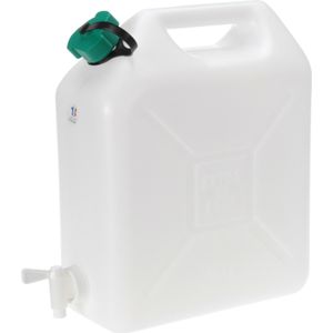 Jerrycan voor water - 10 liter  - Kunststof - met kraantje en dop - Camping