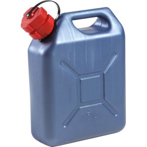 EDA Jerrycan - kunststof - blauw - voor brandstof - 5L