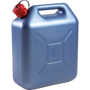 Kunststof Jerrycan Blauw Voor Brandstof 20 Liter L36 X B17 X H44 cm - Jerrycan Voor Brandstof