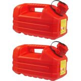EDA - Benzine jerrycan - 5 Liter - Rood