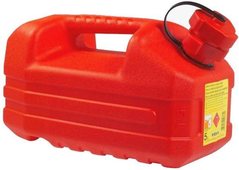 EDA - Benzine jerrycan - 5 Liter - Rood