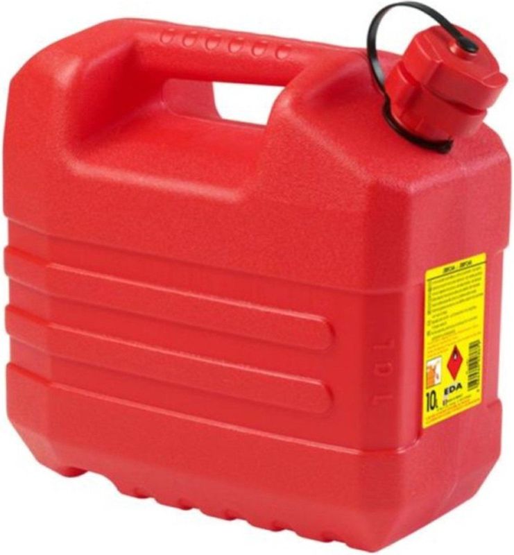 EDA - Jerrycan Voor Benzin - met Tui - 10 Lite - Rood