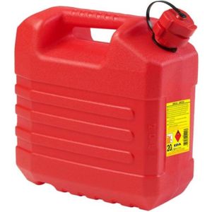 Eda Benzine Jerrycan - Met Tuit - 20 Liter - Rood