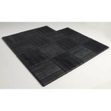 EDA Tuintegel/terrastegel - zwart - kunststof - weerbestendig - 38 x 38 cm - vlonder vloertegels