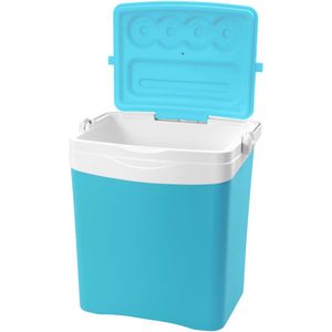 Eda Tropic koelbox - 25 liter - kunststof - blauw - 39 x 29 x 42 cm