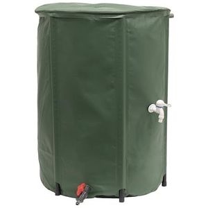 EDA - Flexibele en opvouwbare wateropvangbak 500 L met filter + 2 kranen - Weerbestendig