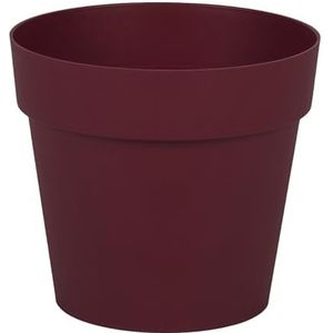 EDA - Ronde Toscane bloempot Ø 15 cm - volume 1,6 l - Ø 15,3 x H 13,7 cm - bordeauxrood