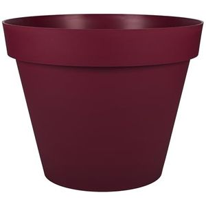 Bloempot Ecolux Donkerrood Ø 60 cm Plastic Cirkelvormig Modern