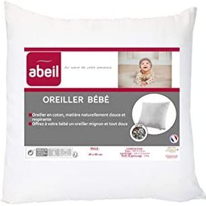 Babykussen P'TDI Abeil gemaakt in Frankrijk, 35 x 45 cm, wit