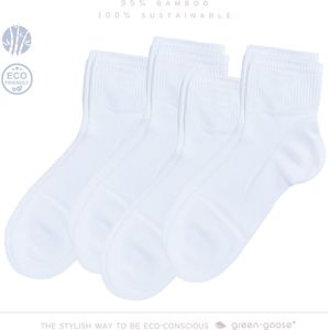 green-goose® Bamboe Sokken Dames - 2 Paar - Maat 39-42 - 95% Bamboe - Zacht, Ademend en Duurzaam