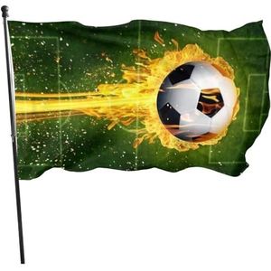 Tuinvlag 90x150cm, voetbal veranda vlag grappige bries vlag muur decor activiteit vlag, voor thuis, vieringen, tuin