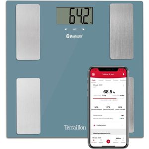 Terraillon Smart Connect Blue - Bluetooth Lichaamsanalyse Weegschaal