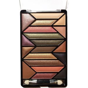 Lovely Pop Cosmetics - Oogschaduw Palette Horizon Diamond Dust - 19 stijlvolle, matte en shimmer tinten bruin, zwart, roze en groen - 1 doos met applicator - Nummer 54612