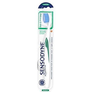 Sensodyne - Tandenborstel - Medium - Verzorging en Precisie - Voor Gevoelige Tanden