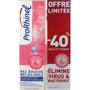 ProRhinel Neusspray Zuigelingen/Jonge Kinderen 2 x 100ml
