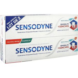 Sensodyne - Sensitivity en Tandvlees - Tandpasta - Verse Munt - 2 x 75 ml