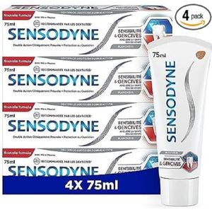 Sensodyne - Tandpasta - 4 x 75 ml - Voor Gevoelige Tanden en Tandvlees met Whitening-werking