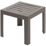 Grosfillex lage tafel kunsthars taupe 40 x 40 cm