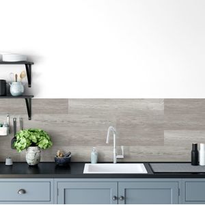 Grosfillex 15 St Wandtegels Gx Wall+ 15X90 Cm Lichtgrijseikenkleurig