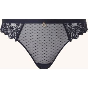 Aubade Femma Passion string met kant - Blauw - Maat 40