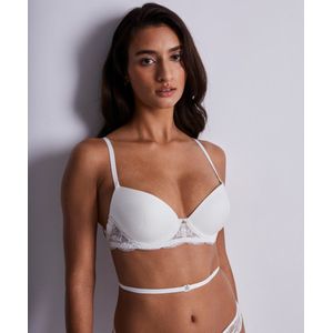 Aubade - Kiss of Love - Diepuitgesneden Bh - Zwart - Leaverskant