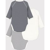 Petit Bateau - Rompertje - Multi - Set van 3 - Lange Mouwen