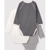 Petit Bateau - Rompertje - Multi - Set van 3 - Lange Mouwen