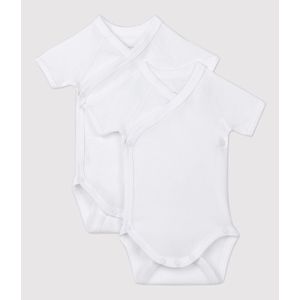 Petit Bateau - Rompertje - Wit - Biologisch Katoen - Set van 2
