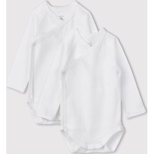 Petit Bateau - Rompertje - Wit - Set van 2 - Biologisch Katoen