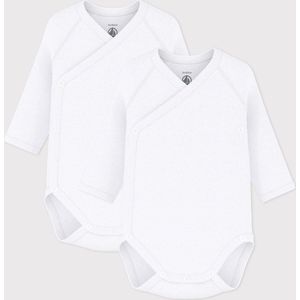 Petit Bateau - Rompertje - Wit - Set van 2 - Biologisch Katoen