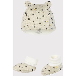 Petit Bateau - Set Muts en Slofjes - Sterren Print - 6M