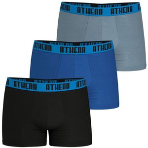 Athena - Basic Color - Boxershorts - Zwart, Blauw, Grijs - Katoen