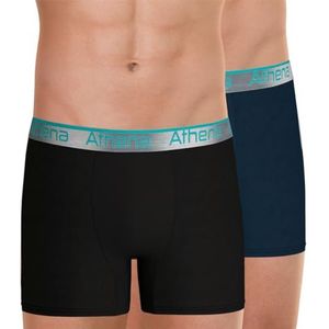 Athéna Adjust ondergoed heren, Zwart/Petrole, M