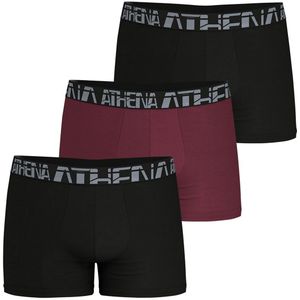 ATHENA - Set van 3 Slips - Zwart - Bordeaux - Polyamide/Elasthan