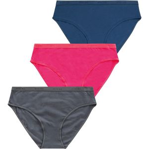 Athéna Naaide snit damesondergoed, grijs/fuchsia/blauw, 34-36