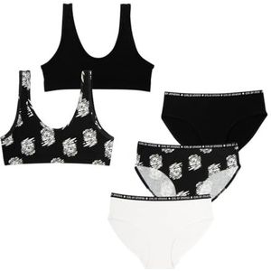 Athena Lingerieset voor meisjes, Blanc Tigre Noir, 6 jaar
