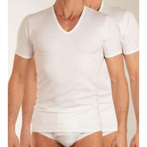 Eminence - Set van 2 T-shirts - Wit - 100% Gekamd Katoen