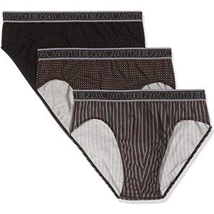 Set van 3 slips in zuiver katoen, Tonic ATHENA. Katoen materiaal. Maten XL. Rood kleur