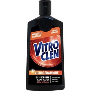 Vitroclen Kookplaatreiniger cream 200ml voor keramisch en inductie Vitro Clen Poetsmiddel