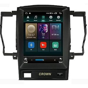 Android 11 In-Dash Navigatie voor Toyota Crown 2005-2009 9.7″ Touch Screen met Bluetooth 5.0 GPS Carplay Android Auto Ondersteuning FM AM Radio SWC (Size : TS5 8-Core 4G+64G)