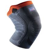 Versterkte kniebandage van Thuasne Sport - grijs/oranje - maat L