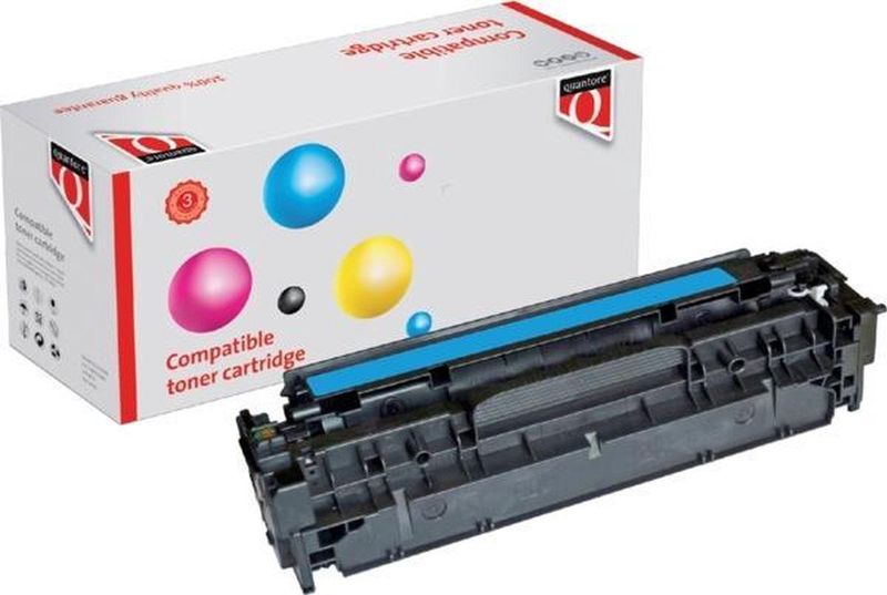Quantore - CC531A - Tonercartridge - Blauw - Geschikt voor HP Printers