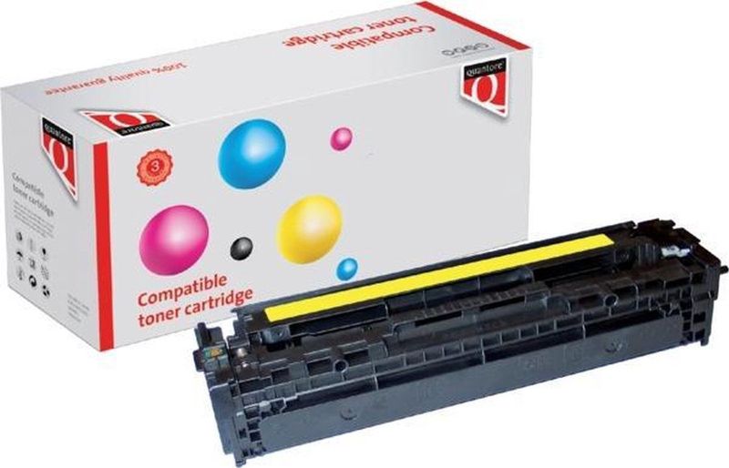 Quantore - 128A - Tonercartridge - Geel - Tot 1300 pagina's